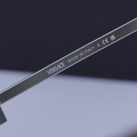 Versace VE1301 1000 Cat Eye Eyeglasses 55mm – Silver - Picture 8 of 11